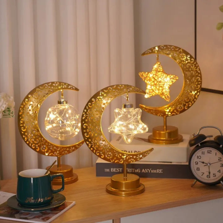 Crescent LED Desk Lamp Decoration