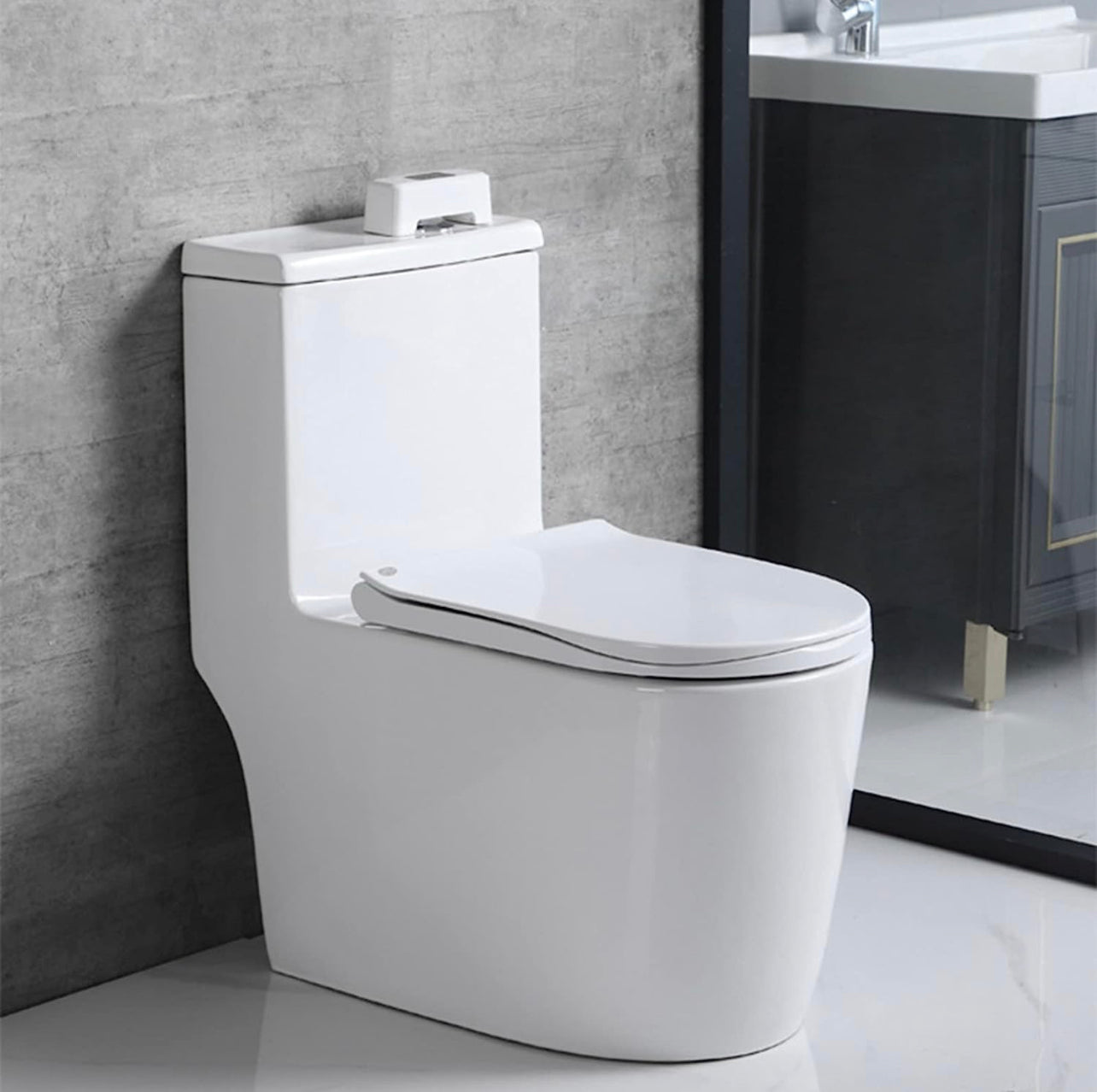 Smart Toilet Push Button Touchless