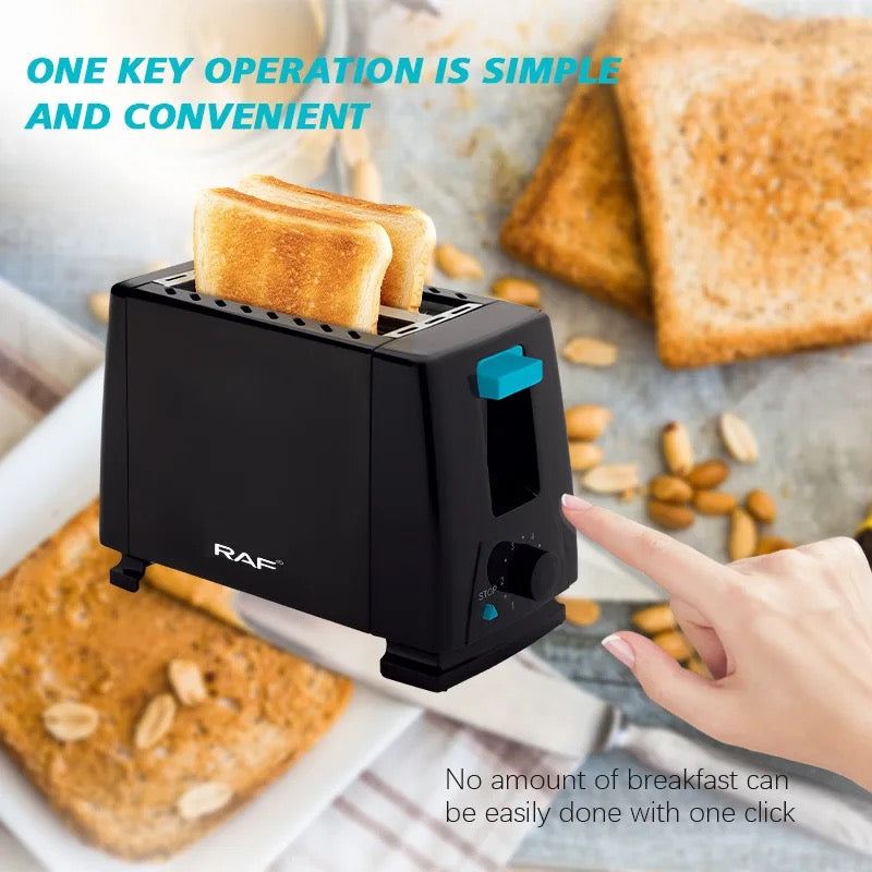 RAF Electronic Toaster Bread Maker Machine Adjustable High-lift Pasta Making Machine 2 Slice