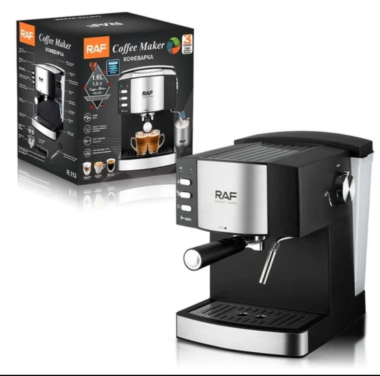 RAF R.113 Expresso 850watt Coffee/Cappuccino Maker