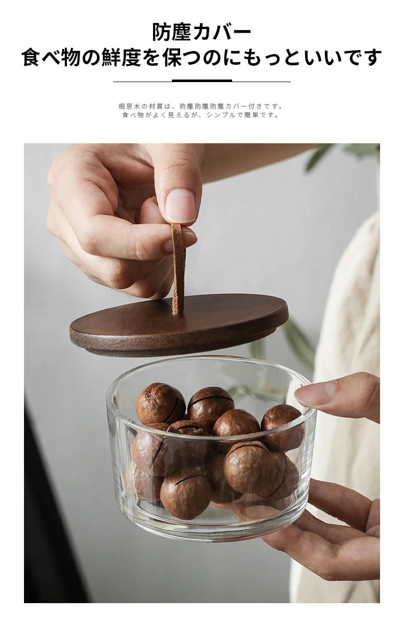 New ceramic dessert bowl snack dish taste fruit salad ice cream bowl pudding cup with bamboo tray glass cover creative tableware 3pc