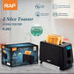 RAF Electronic Toaster Bread Maker Machine Adjustable High-lift Pasta Making Machine 2 Slice