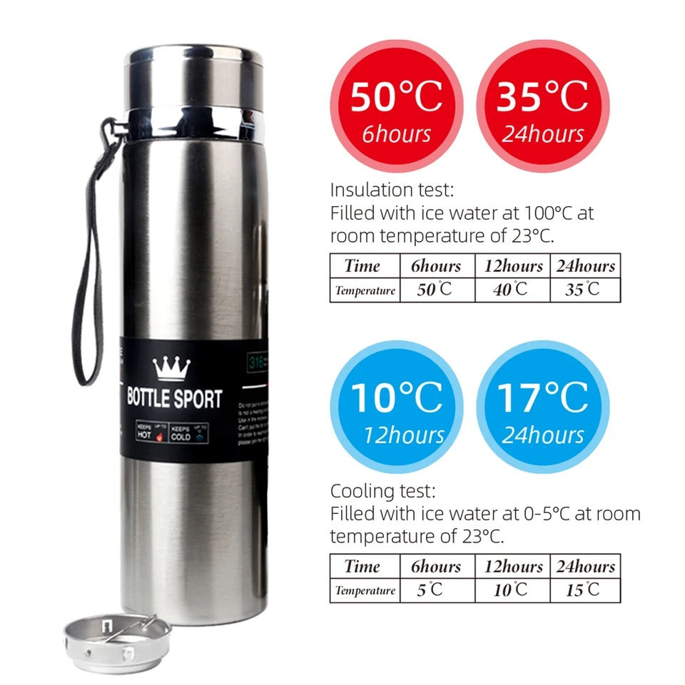 Water Thermos Bottle Large Capacity Coffee Cup