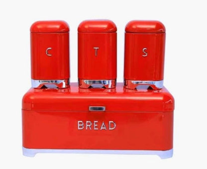 Deluxe edition Breadbin with 3pcs Canister Set