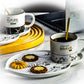 Mothers Day Combo European Style Ceramic Coffee Cup And Plate Set