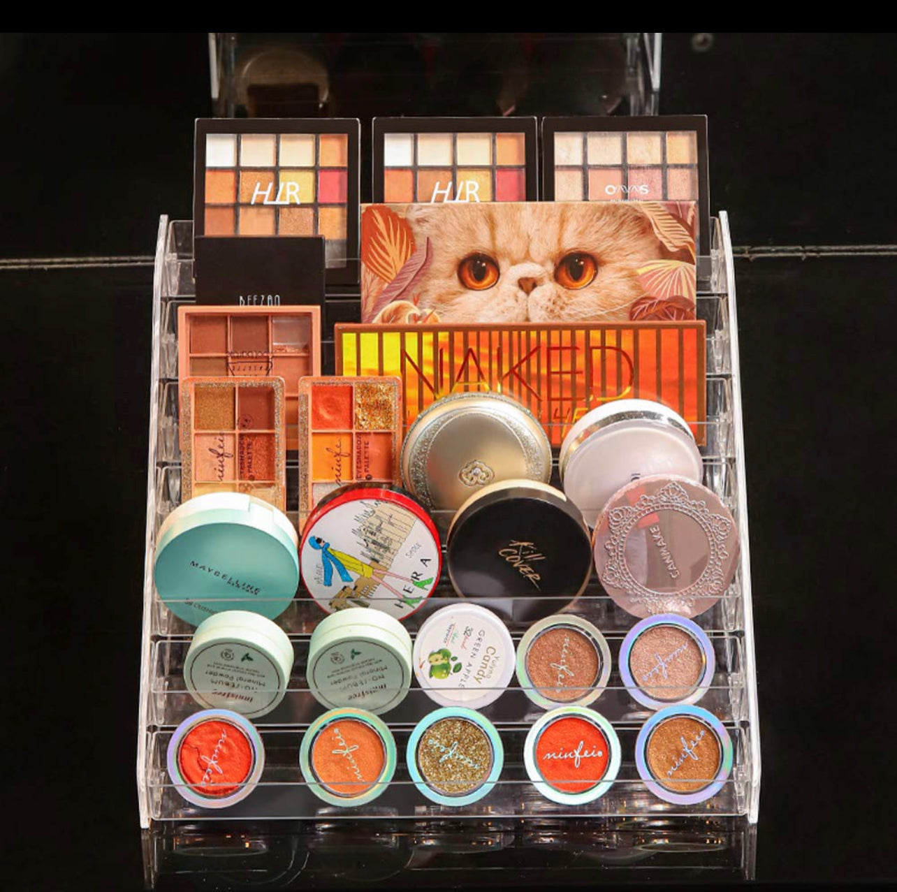 Acrylic 7 Tier Makeup Nail Polish Storage Organiser