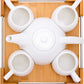 Mini Porcelain Tea Set - Ceramic Teapot Coffee Cup Set for Drinking Tea, Latte, 6pc