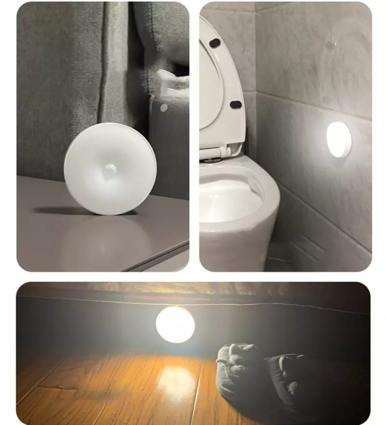 LED Motion Sensor Light Human Body Induction Energy Saving Bedroom Kitchen Bathroom Closet Lamp