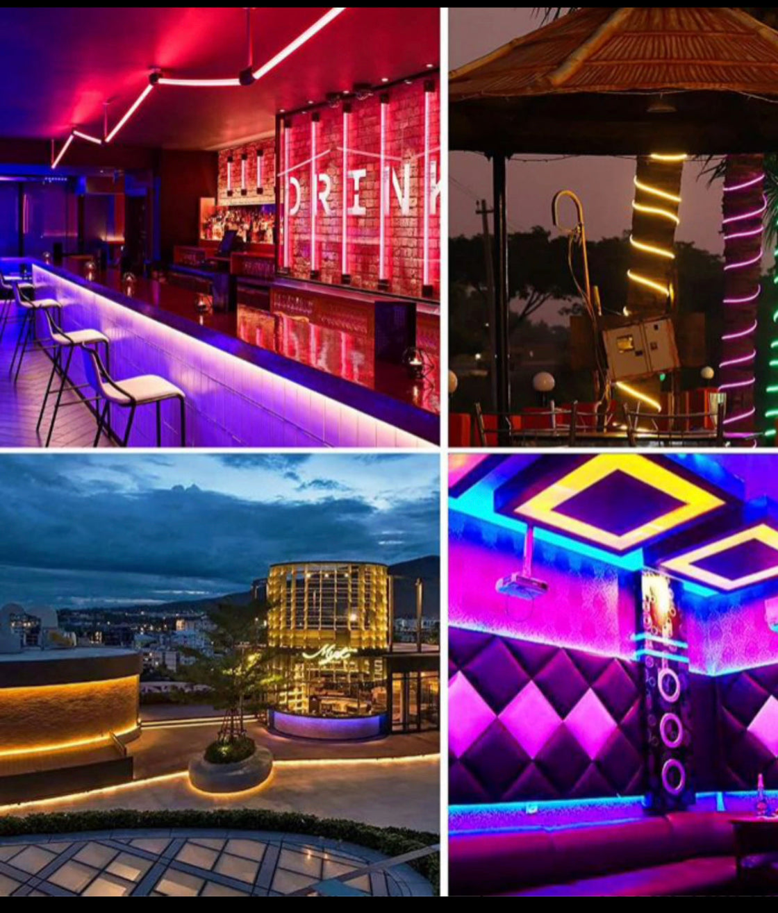 Neon Flex Led Strip 5Meters 12v Waterproof outdoor ip65 modabe for Neon Sign