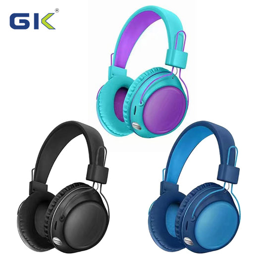 Bluetooth 5.3 Foldup Headset FM Radio Micro SD Card Slot Comfort Fit + Built in LED
