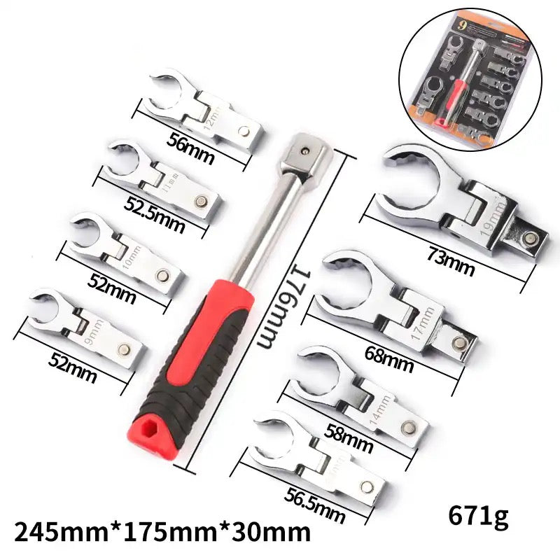 Portable Ratchet Wrench 72 Gear Shaking Head