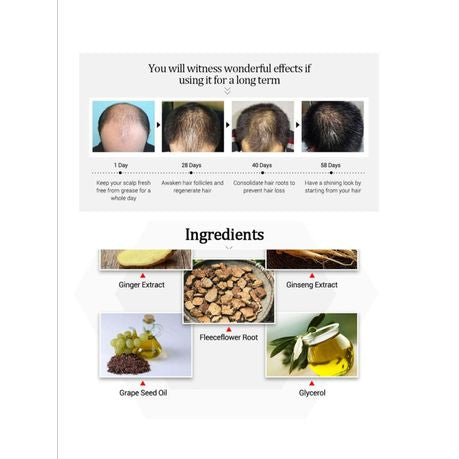 Anti-Hair Loss Shampoo and Essential Oil Treatment Hair Care