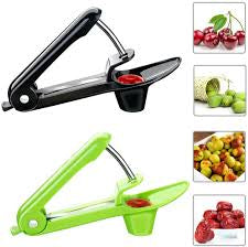 Handheld Cherry Olive Pitter Corer Stone Seed Removal Squeeze Grip Go Nuclear Device Fruit Core Remover Fruit Vegetable Too