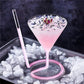 Creative Fun Spiral Cocktail Glass Revolving Martini Glass