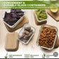 Glass Food Container Set 3