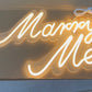 Neon Wedding Decor Party Marry Me Neon Led Signs