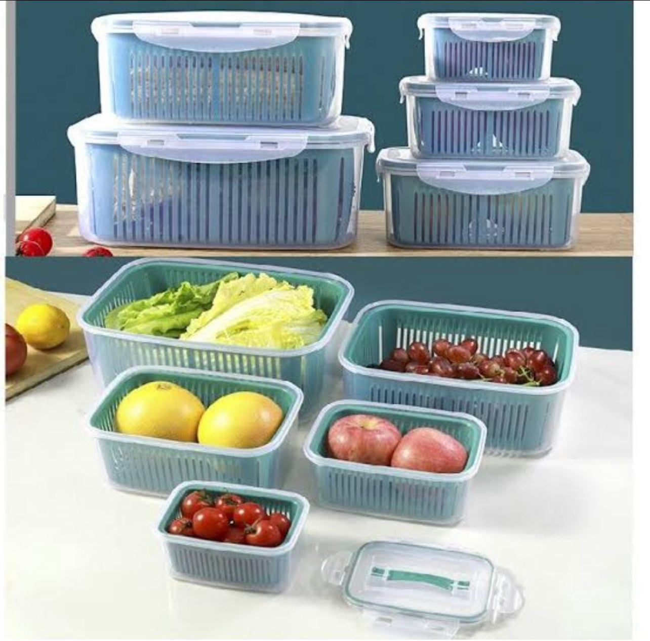 Refrigerator Container Food Storage Set 5pc