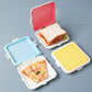 Silicone Sandwich Square Storage Box Reusable Microwave Safe Lunch Box
