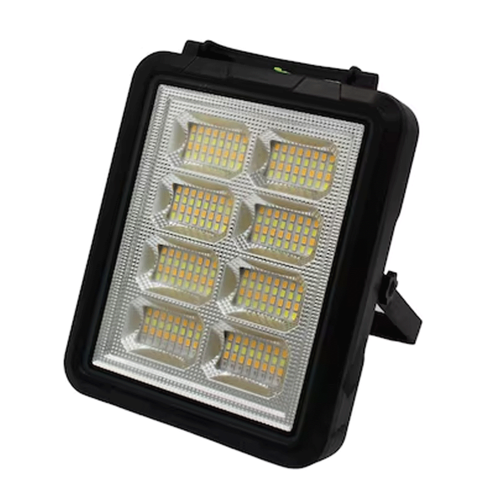 Solar Projector GD Plus 2208 SMD With 200 LEDs 300W Battery 14000 mAh 4 Types Of Lighting Waterproof Phone Charging LED Battery Indicator Handle Hook