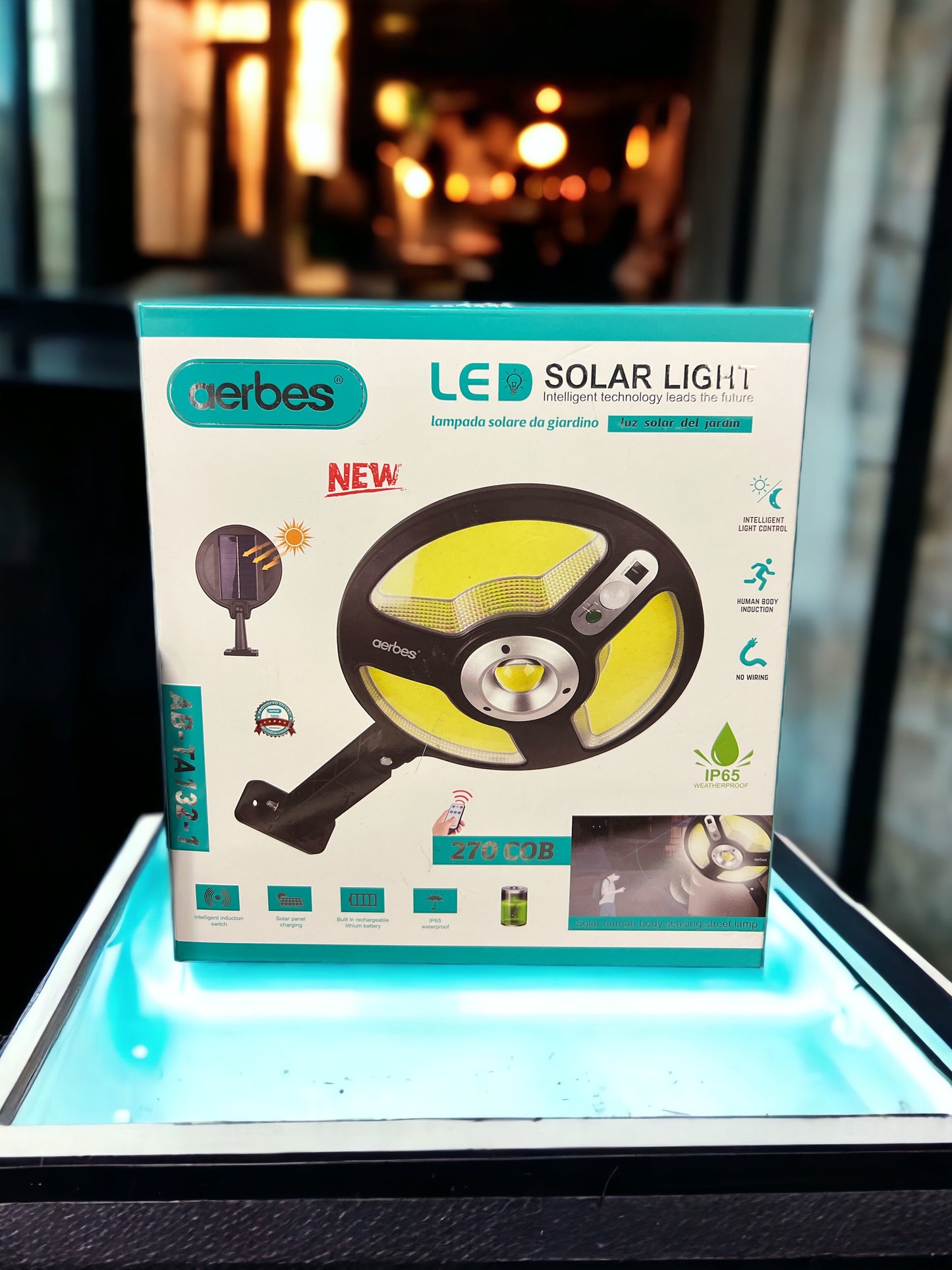 Solar Light 270 COB Wall Light Outdoor Solar Waterproof Street Light Garden Landscape Light