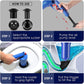 Toilet Plunger Air Drain Blaster Pressure Pump Cleaner for Bathroom Kitchen Clog Remover