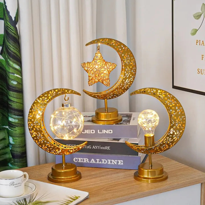 Crescent LED Desk Lamp Decoration