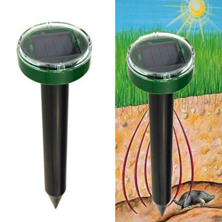 Solar Powered Mole Repellent | Ultrasonic Pest Repeller | Lawn Garden Yard Outdoor | Gopher, Mole, Snake, Mouse, Rodent Repellent | Pest Control