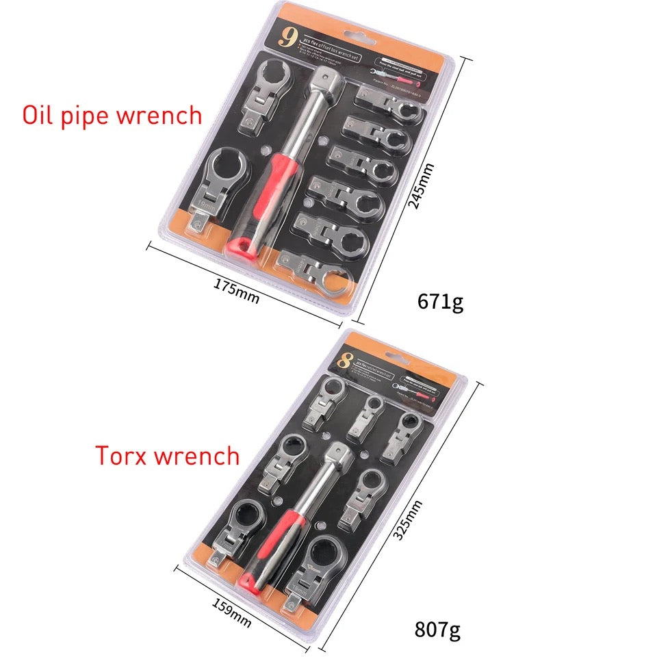 Portable Ratchet Wrench 72 Gear Shaking Head