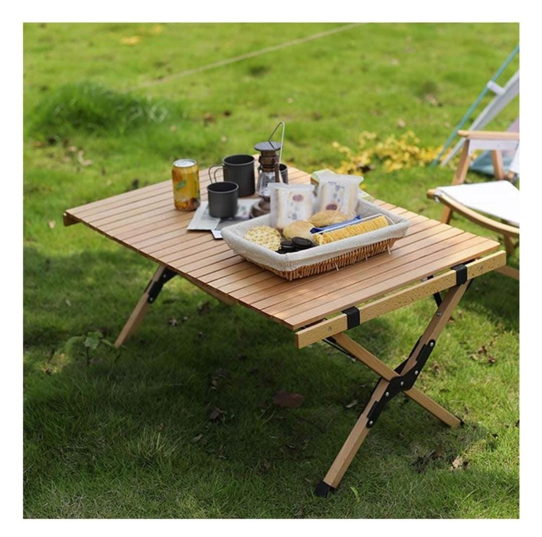 Beechwood Roll Up Folding Table