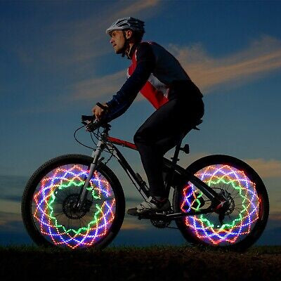 2 LED Bike Wheel Lights Waterproof