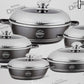 Die-Cast Granite Non-Stick Cookware - Set 10-Piece