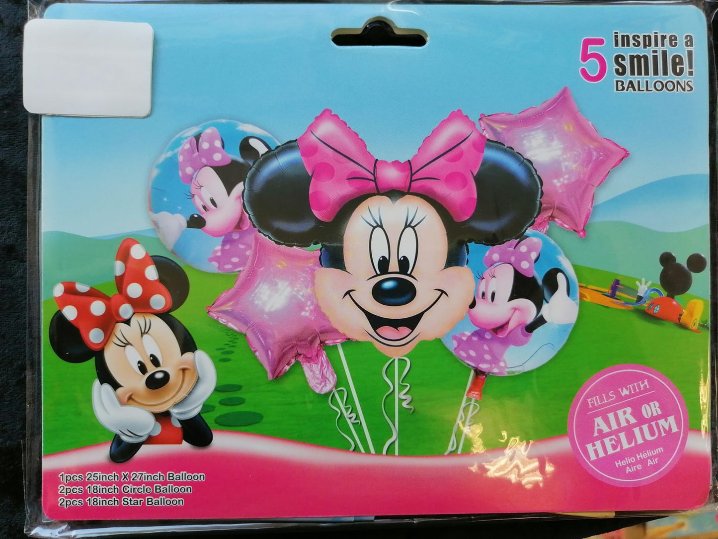Minnie Mouse Foil Bouquet -Helium Air Type