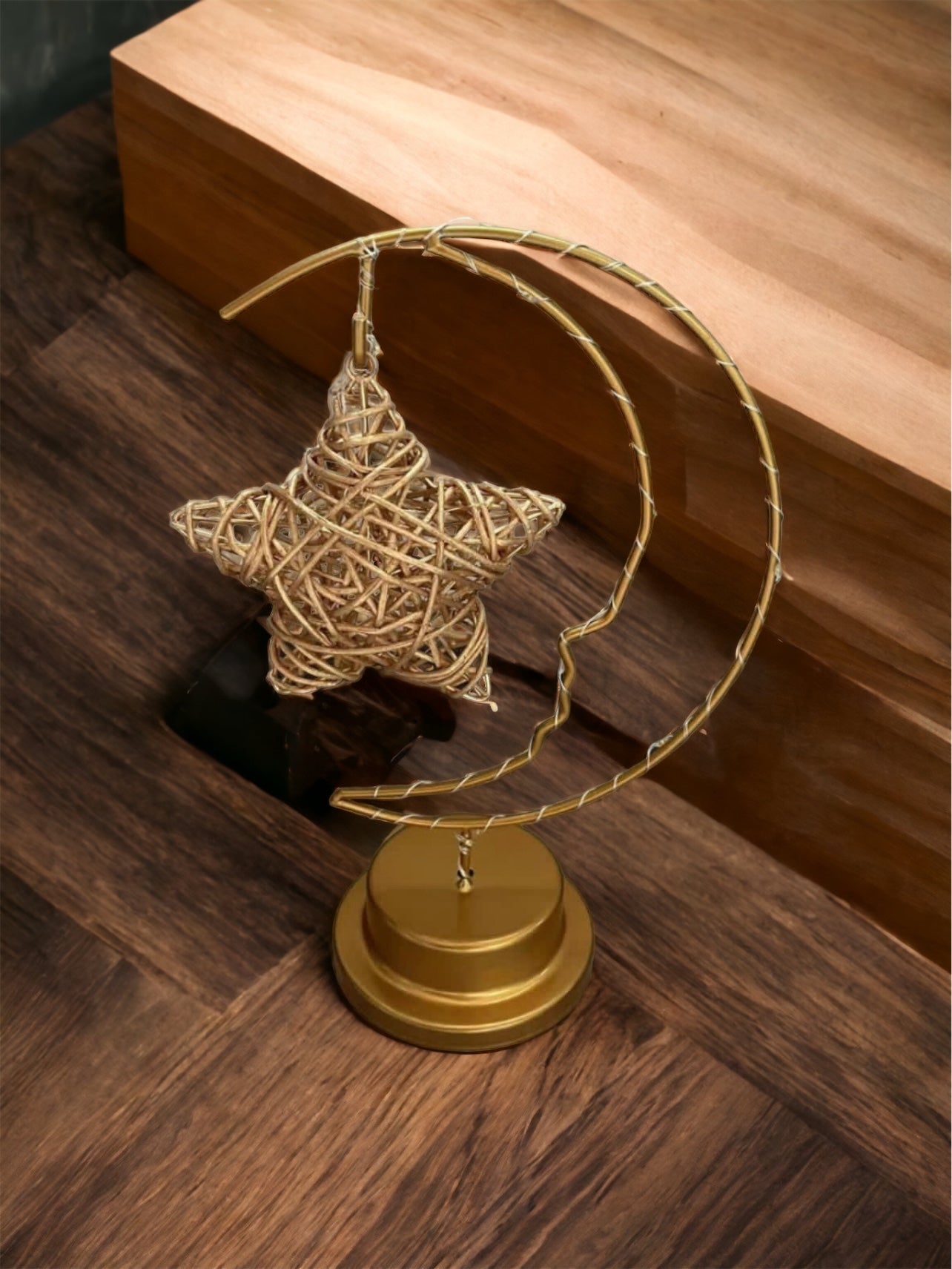 Hanging Moon Light Decorations Table Centerpieces For Rattan Stars