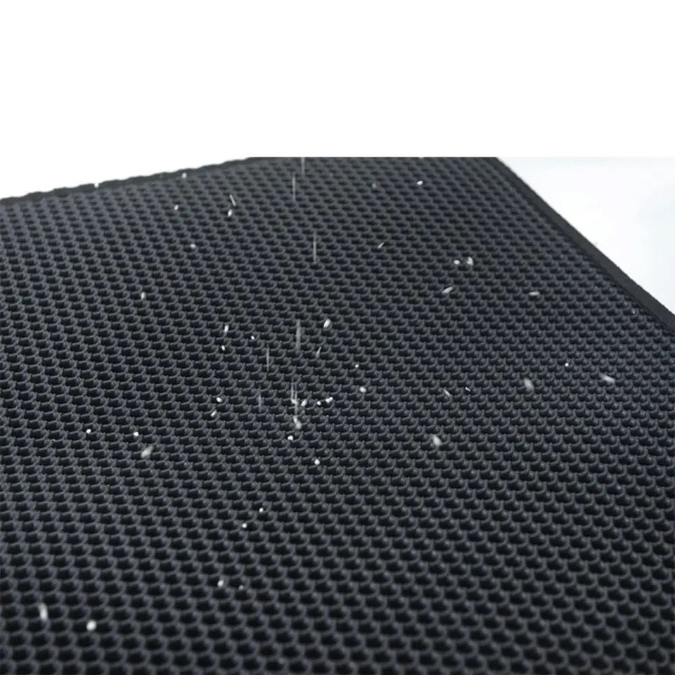 New Washable Double Layer Pet Supply Pet Cat Litter Mat Pet Litter Box Mat Non-slip Sand Cat Pad Feeding Pad Placemat