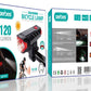 Dual Light Source Solar Powered Horn Bicycle Light 120l