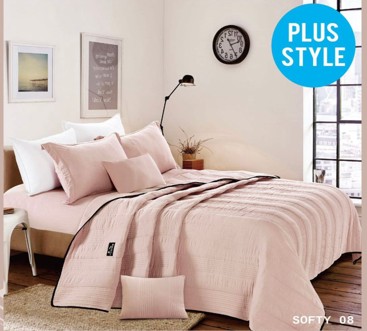 Quilted Bedspread Combo King 4pc