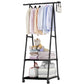 Multifunction Home Clothing Rack Bedroom Storage Hangers Movable DIY Assemble With