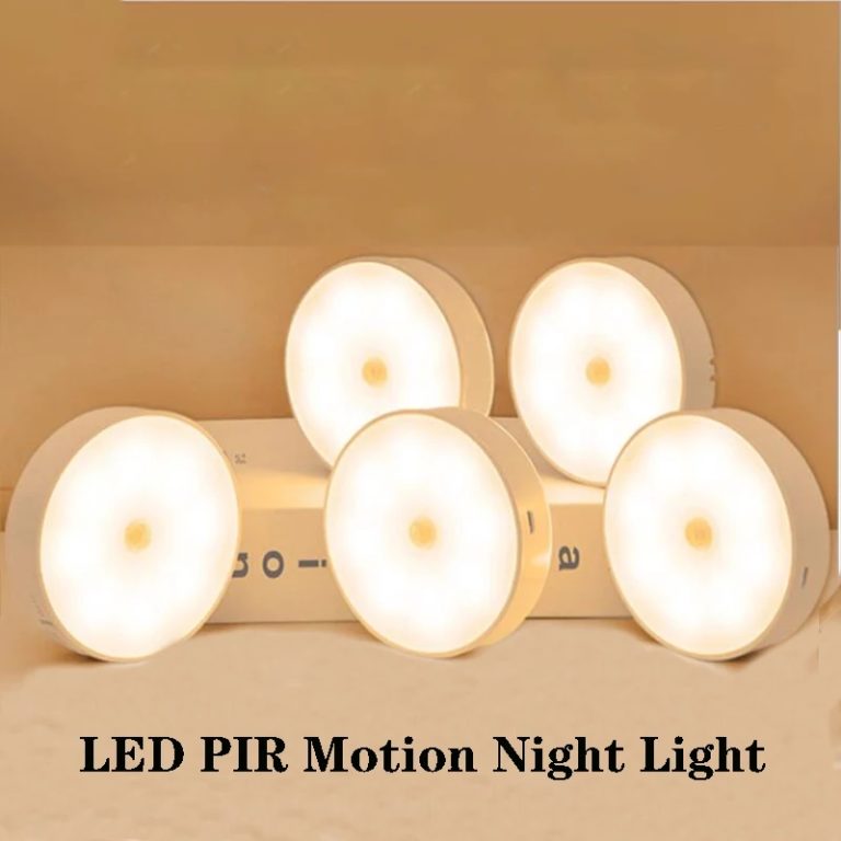 LED Motion Sensor Light Human Body Induction Energy Saving Bedroom Kitchen Bathroom Closet Lamp