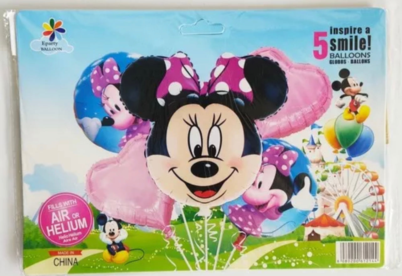 Minnie Mouse Foil Bouquet -Helium Air Type