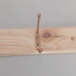 Strong Wooden Wall Coat Hangers Clothes Pine Wood Rack 6 Hooks
