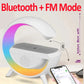 Multifunctional Wireless Charger Night Light Bluetooth Speaker Music Sync APP Control RGB Light Fast Charging Station For Iphone
