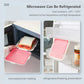 Silicone Sandwich Square Storage Box Reusable Microwave Safe Lunch Box