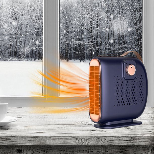 Intelligent Desktop Heater Fan Loop Heat Up 2 Speed Heating