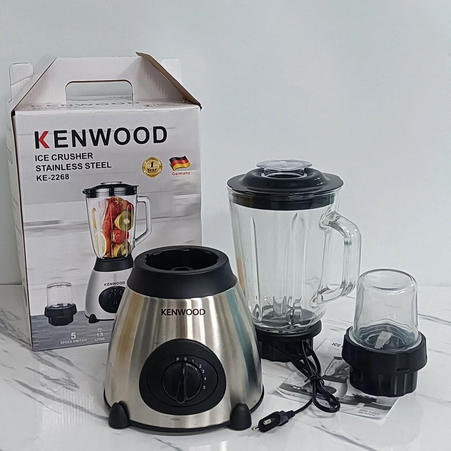 Kenwood 2 In 1 Powerful Ice Crusher Blender With Grinder - 850W
