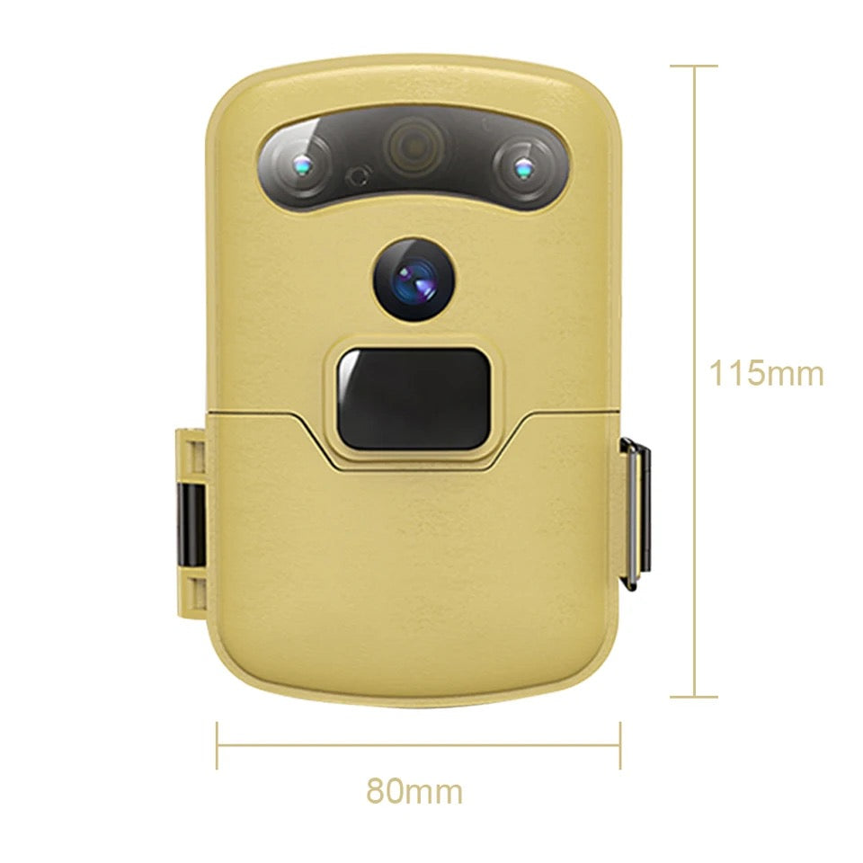 Trail Trap Camera Portable Hunting Trail Camera Solar Panel Powered Night Vision Tracking Surveillance Photo Traps