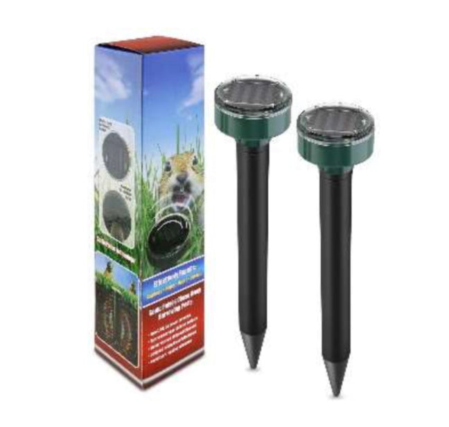 Solar Powered Mole Repellent | Ultrasonic Pest Repeller | Lawn Garden Yard Outdoor | Gopher, Mole, Snake, Mouse, Rodent Repellent | Pest Control