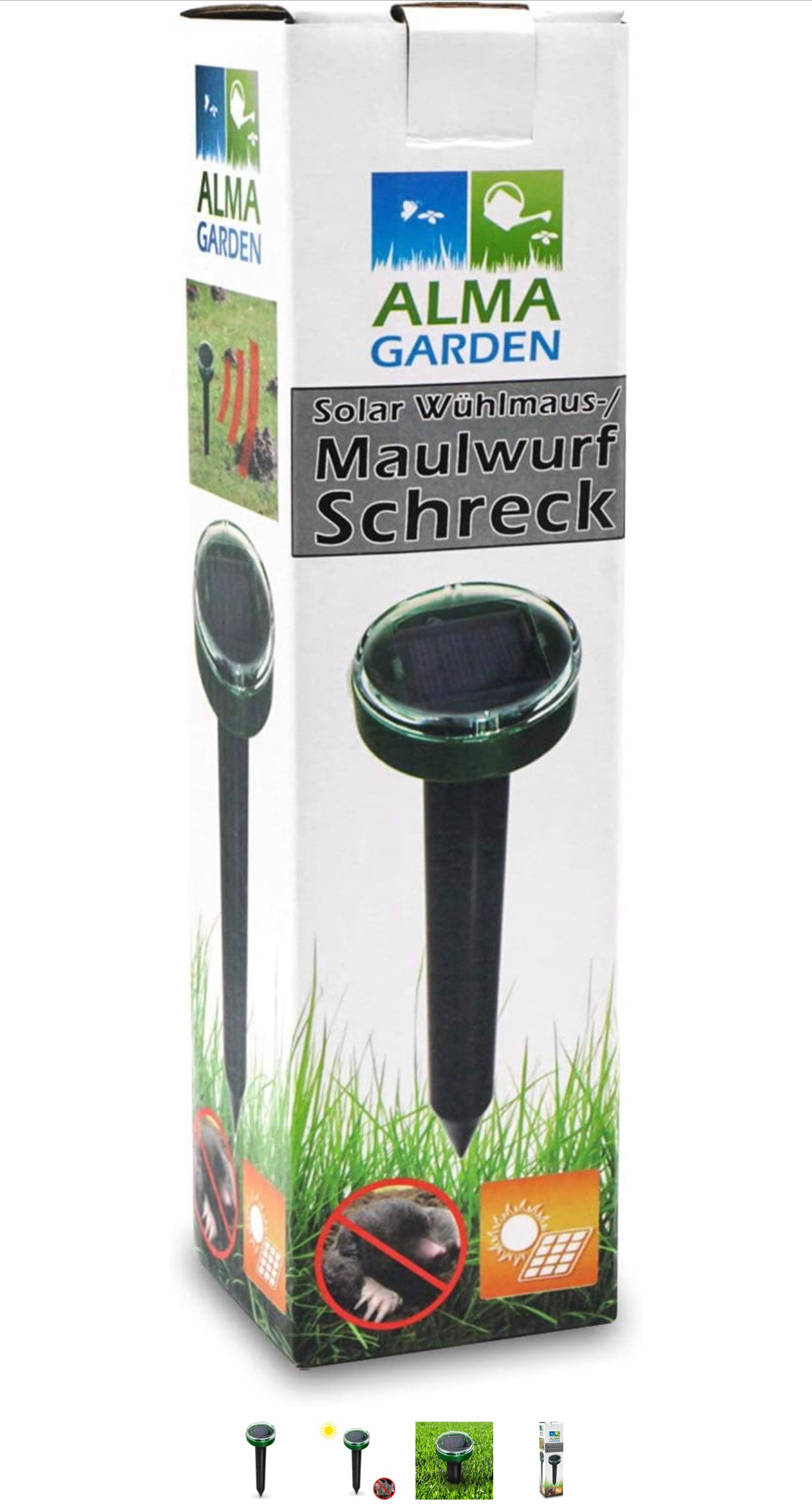 Solar Powered Mole Repellent | Ultrasonic Pest Repeller | Lawn Garden Yard Outdoor | Gopher, Mole, Snake, Mouse, Rodent Repellent | Pest Control