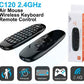 Air Mouse C120 2.4G Mini Keyboard for Android Smart TV Box Windows macOS