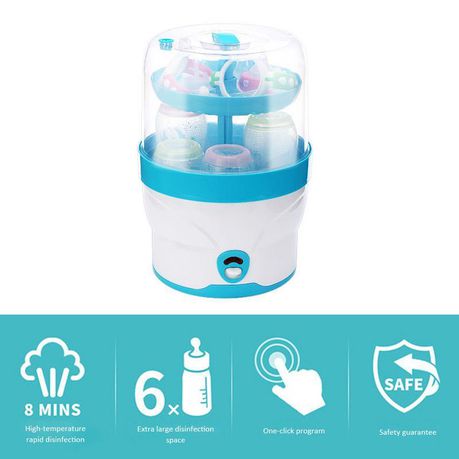 Multi-Purpose Electric Baby Bottle Sterilizer and Warmer - Pink/Blue