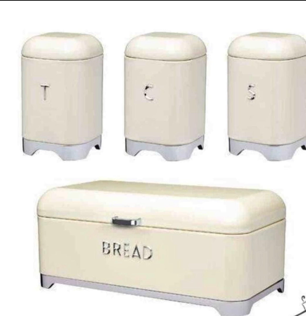 Deluxe edition Breadbin with 3pcs Canister Set